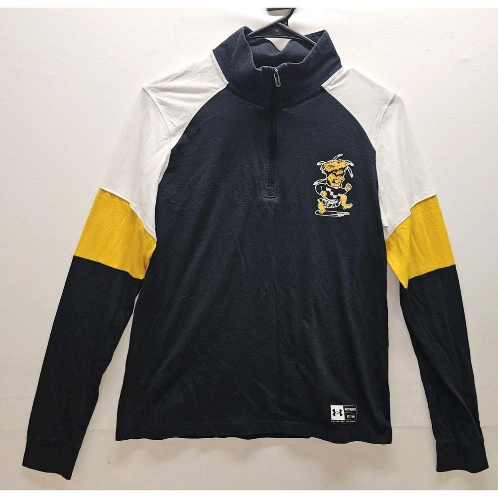 Under Armour WSU Wichita State Shockers Colorblock 1/4 Zip Shirt M Game Day